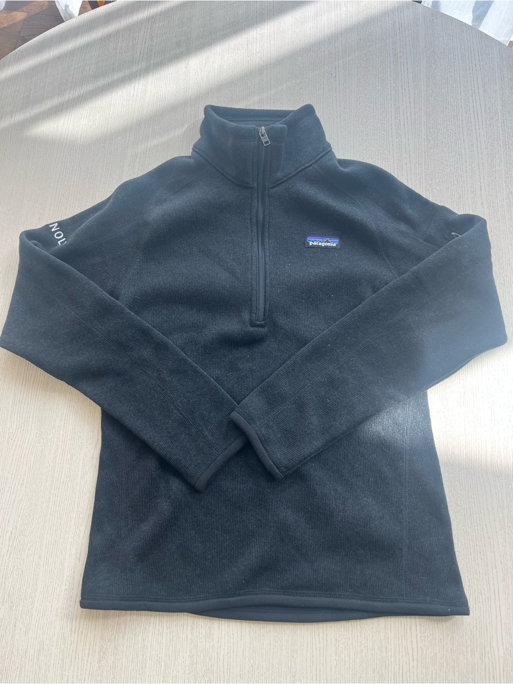 Patagonia Unisex Black Quarter-Zip Fleece Pullover